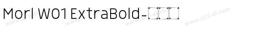 Morl W01 ExtraBold字体转换